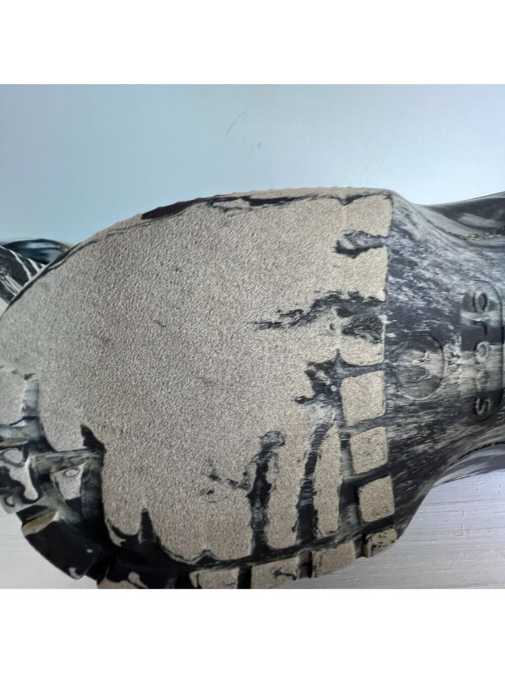 Crocs Classic Marbled Clogs Black White Swirl Slip On Shoes Mens 11 Womens 13 - Picture 8 of 16